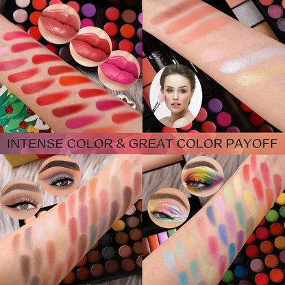 BeautyUnseen 186 Color All in One Makeup Kit, Complete Beauty Makeup Set
