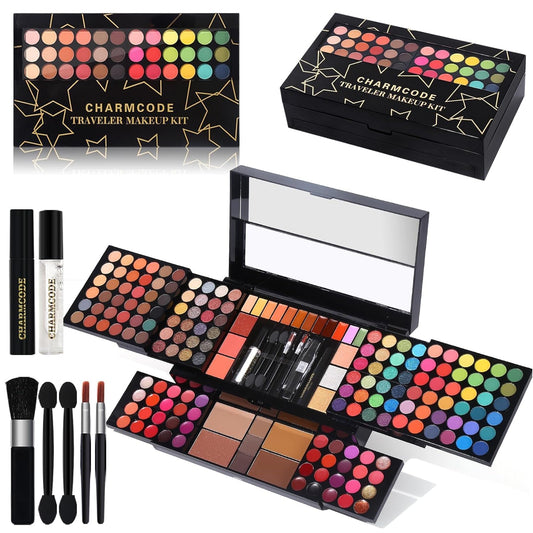 BeautyUnseen 186 Color All in One Makeup Kit, Complete Beauty Makeup Set